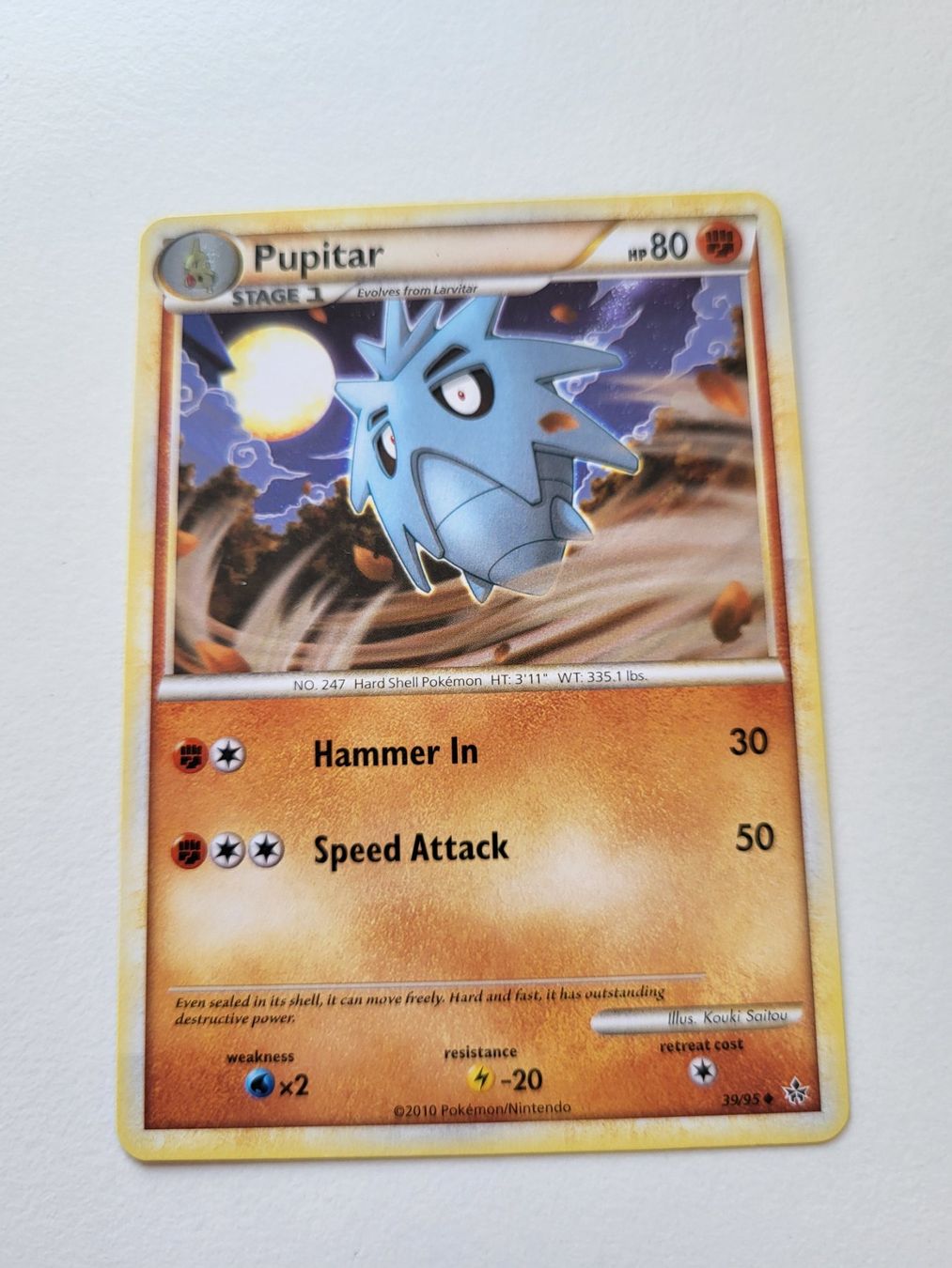 Pokémon Carte collezionabili: Pupitar (Unleashed 39/95) kouki saitou – Usato da Erlenbach ZH venduto da ram_mjn5