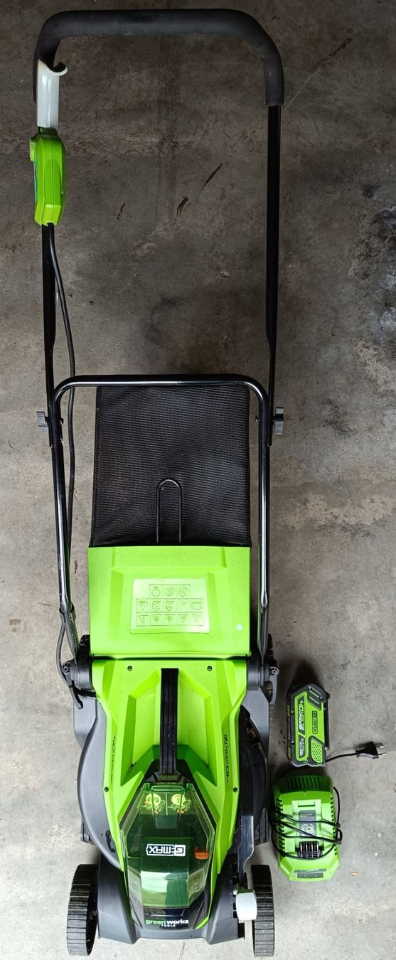 Rasenmäher: Akkumäher GreenWorks G-MAX – Gebraucht aus Dotzigen von chr_6krb