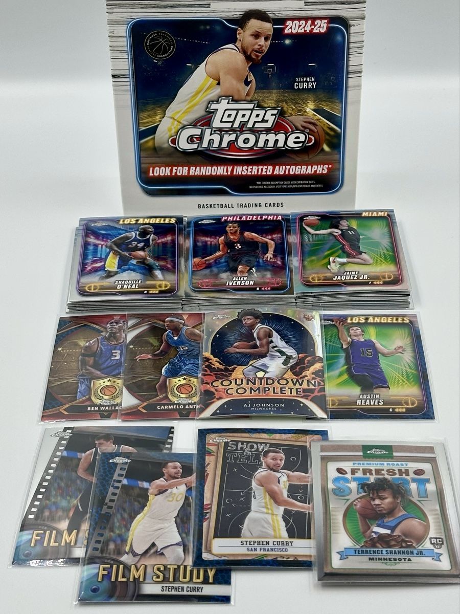 Topps Carte collezionabili: Topps Chrome NBA 2024/25 - Sammlung 38 Karten! – Nuovo (secondo la descrizione) da Lyss venduto da Swissmantis