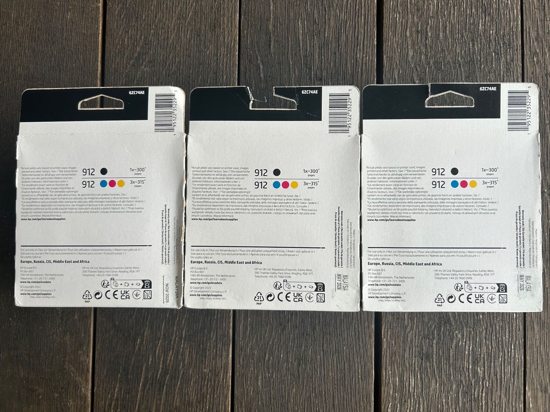 Hewlett Packard Druckerpatronen & Toner: HP 912 Druckerpatronen 4-pack - 3 Stück – Neu und originalverpackt aus Oberwil b. Zug von design_at_work 1