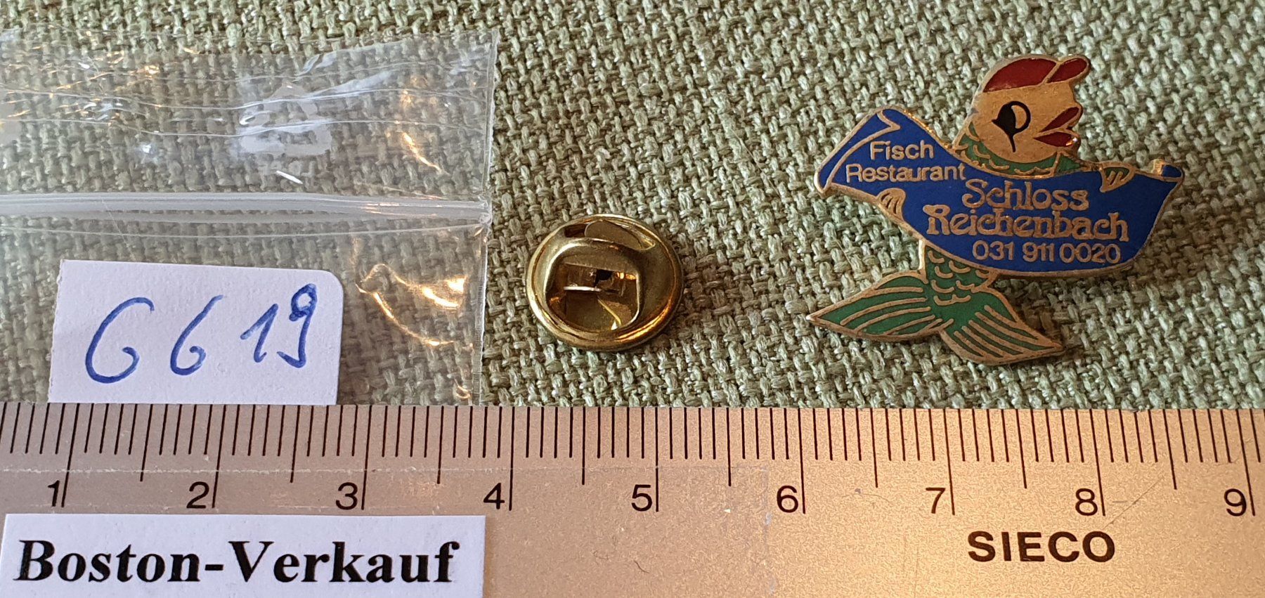 Kit di costruzioni: G619 - Pin Fisch Restaurant Reichenbach – Usato da Reinach BL venduto da Boston-Verkauf 1