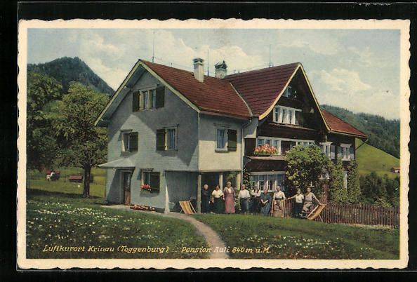 Cartes postales: AK Krinau, Hotel-Pension Auli – D'occasion à Berlin par bartko-reher