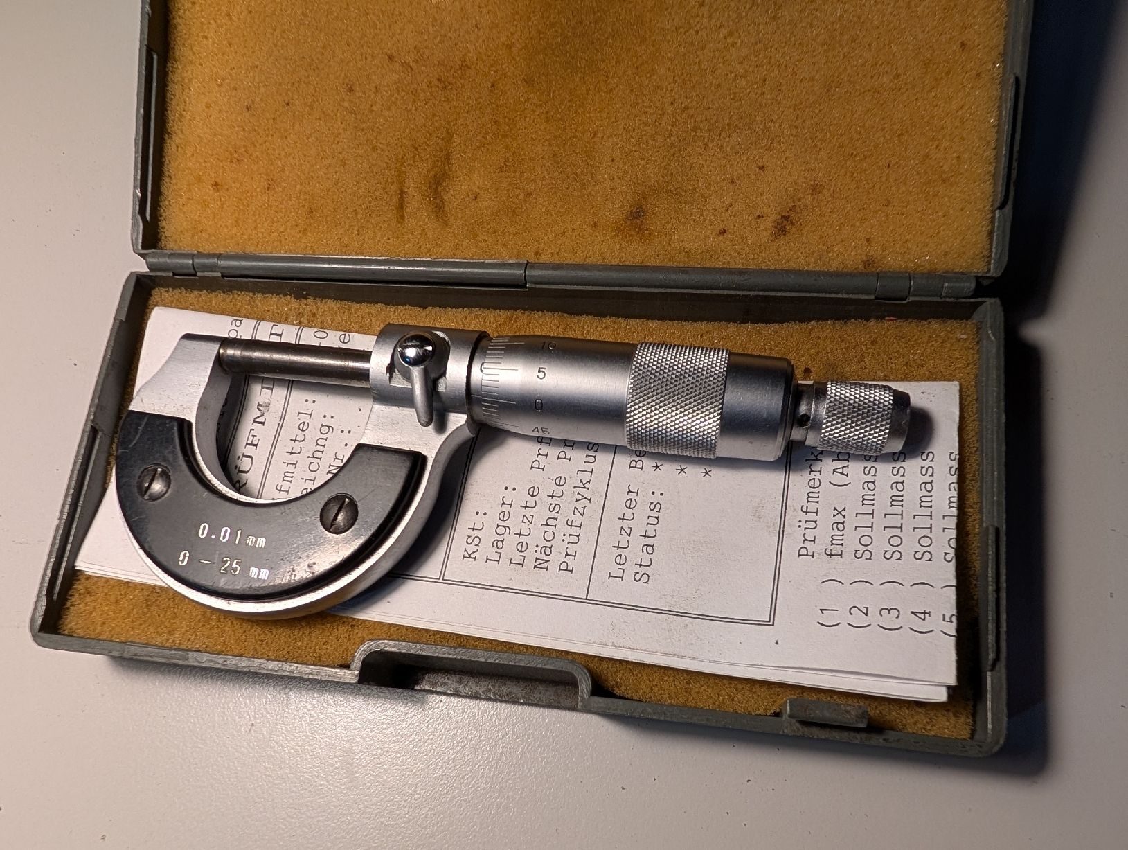 Misurare: Mikrometer Bügelmessschraube 0-25mm – Usato da Hinterkappelen venduto da thelars 3