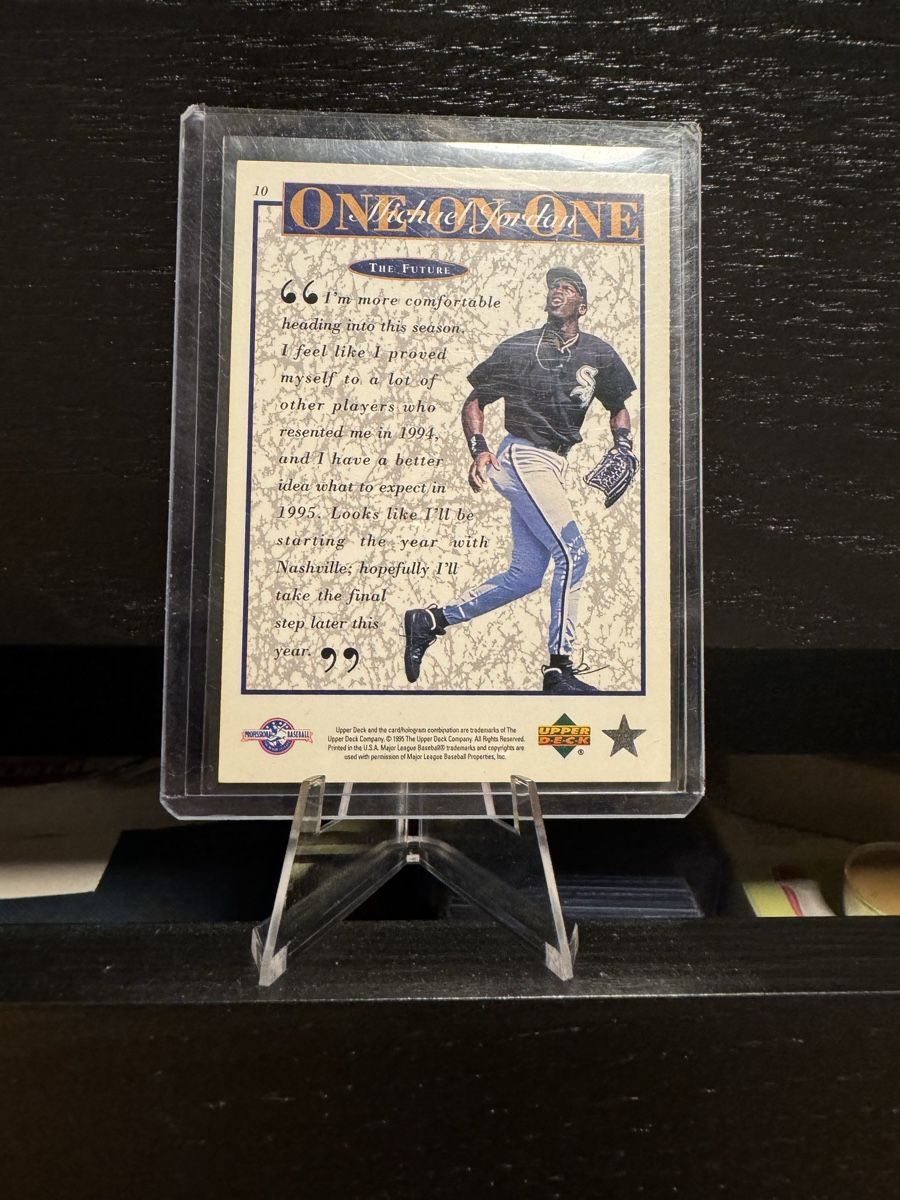 Topps Sammelbilder & Trading cards: Michael Jordan ONE ON ONE Baseball Card #10 – Neu und originalverpackt aus Wallisellen von WatchZH 1