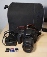 Canon EOS 750D Spiegelreflexkamera mit Objektiv und Zubehör