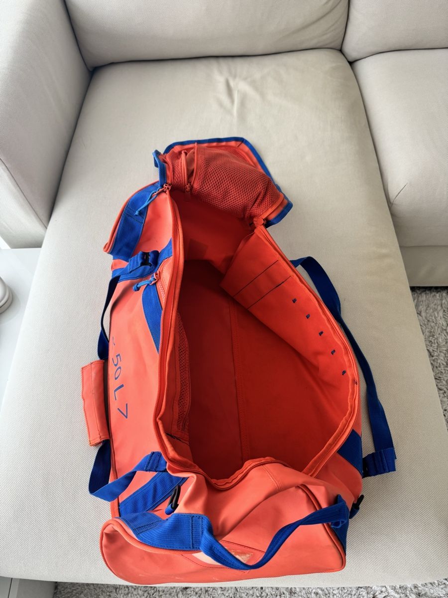 Helly Hansen Borse: Helly Hansen Duffelbag 50 Liter Orange/Blau – Usato da Aarau Rohr venduto da marvinst. 1