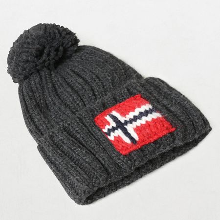 Napapijri Wintermütze Kappe dunkelgrau, warm für den Winter!