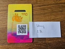 Österreich Crypro Stamp 3.1 Rhino Schwarz 5-st., Postfrisch