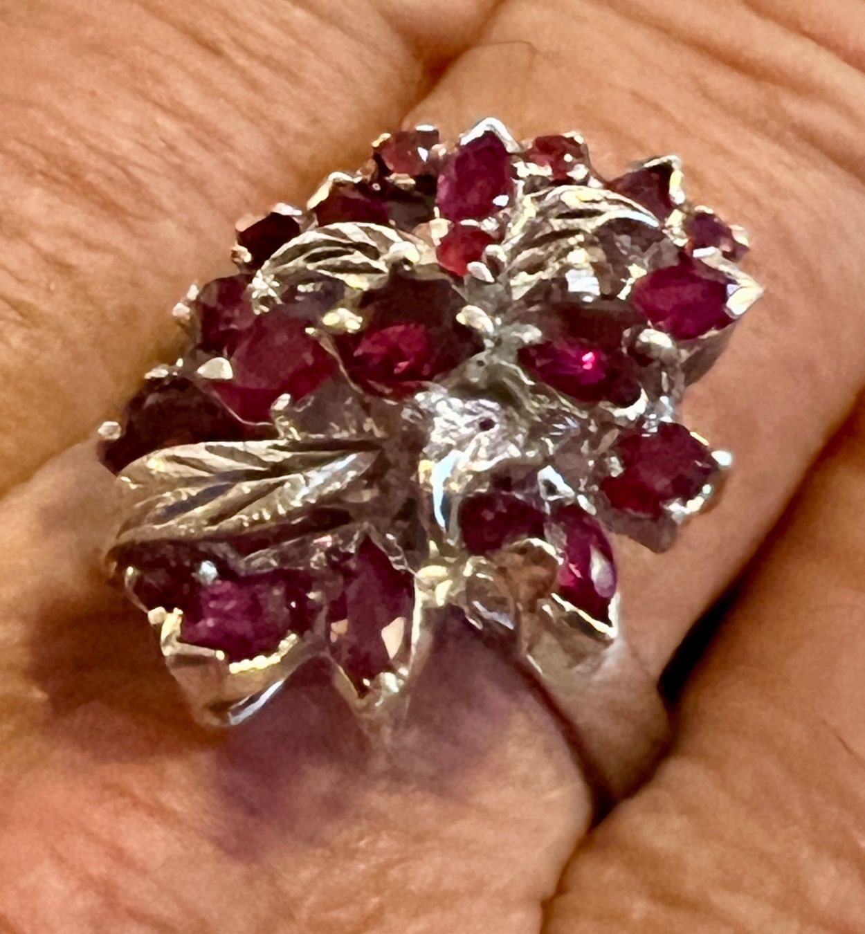 Anelli: Silber-Ring mit Rubinen – Usato da Chur venduto da Penting1935 9