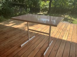 Schaffner Gartentisch in weiss 