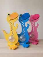 3x Big Belly Bank Dino-Spardose aus Holz
