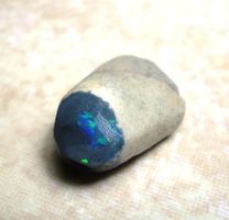 Schwarzer Opal 8 ct Lightning Ridge 20x15 mm
