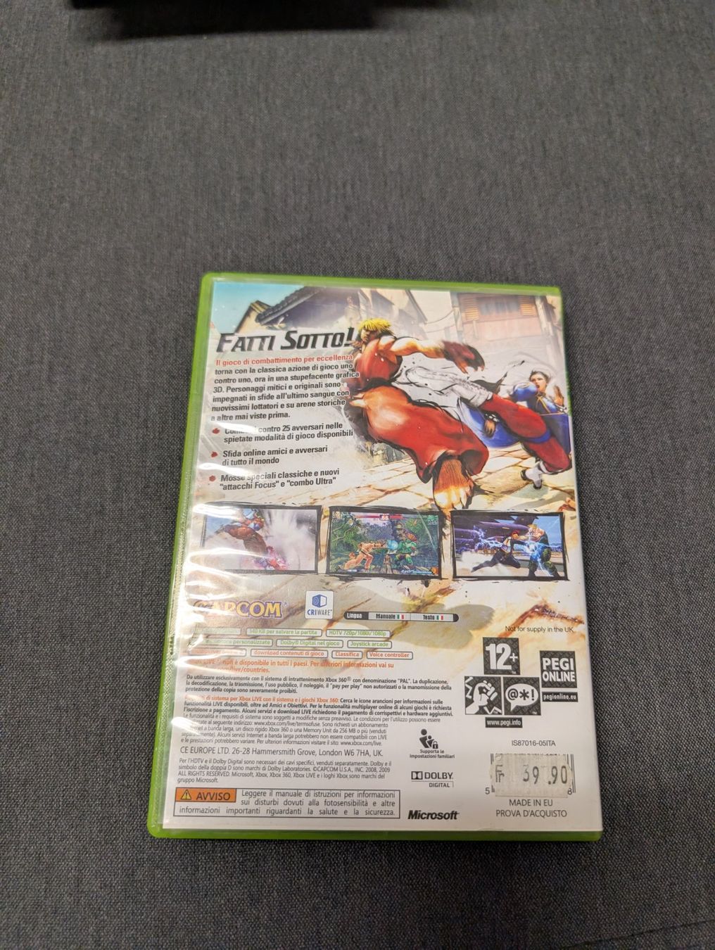 Giochi: Street fighter IV Microsoft Xbox 360 – Usato da Giubiasco venduto da Ticinerd 1
