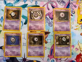 6 Pokemon Karten Icognito Set guter Zustand siehe bilder