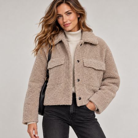 ZARA Felljacke Jacke Übergangsjäcke Winterjacke Gr.M wie neu