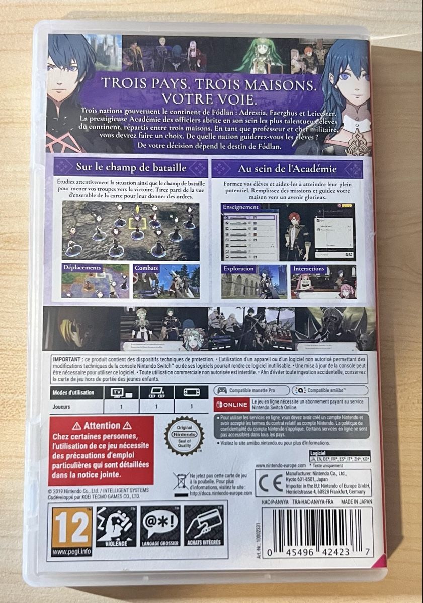 Nintendo Jeux: Fire Emblem Three Houses – D'occasion à Grandevent par David28313 1