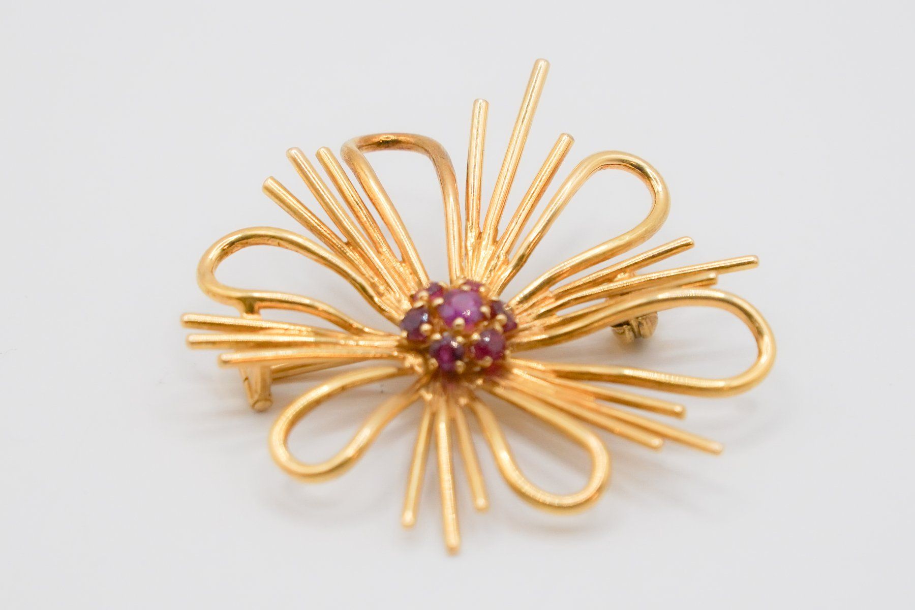 Spille & Fermagli: Broche en Or 18 carats / 750 - rubis – Usato da Bogis-Bossey venduto da VNT-GE.ch 6