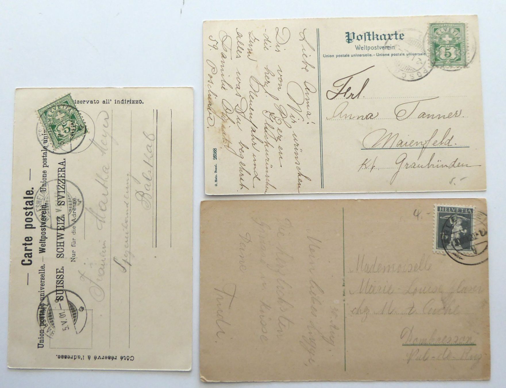 Cartoline postali: Arlesheim Schloss Birseck 3x – Usato da Aesch BL venduto da Kauri1 1