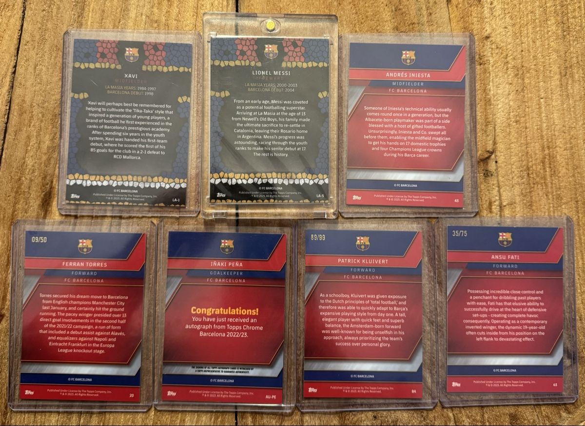 Topps Cartes à collectionner: Topps Chrome Barcelona Set 2022/23 Bundle ab 1.- – Neuf (Voir description) à Willisau par adr_9tzr 3