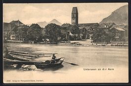 Unterseen an der Aare, Blick auf den Ort