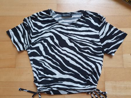 Tally Weijl Zebra Crop Top Gr. S mit Schnürung