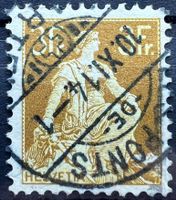 1908 Helv. m. Schwert Zst 116 Voll-⦿ Les Ponts de Martel