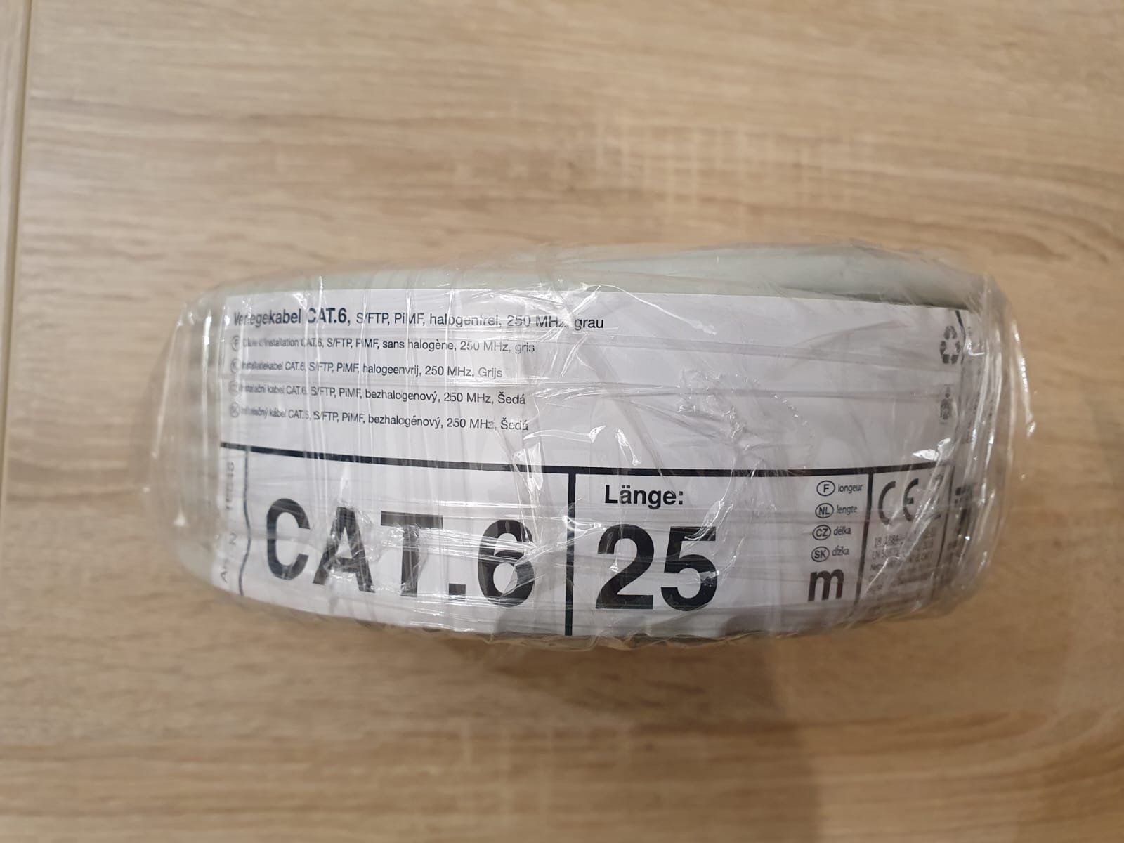 Kabel: Netzwerkkabel Cat.6 S/FTP, 25m, halogenfrei, grau – Neu und originalverpackt aus Naters von Gutti92 1