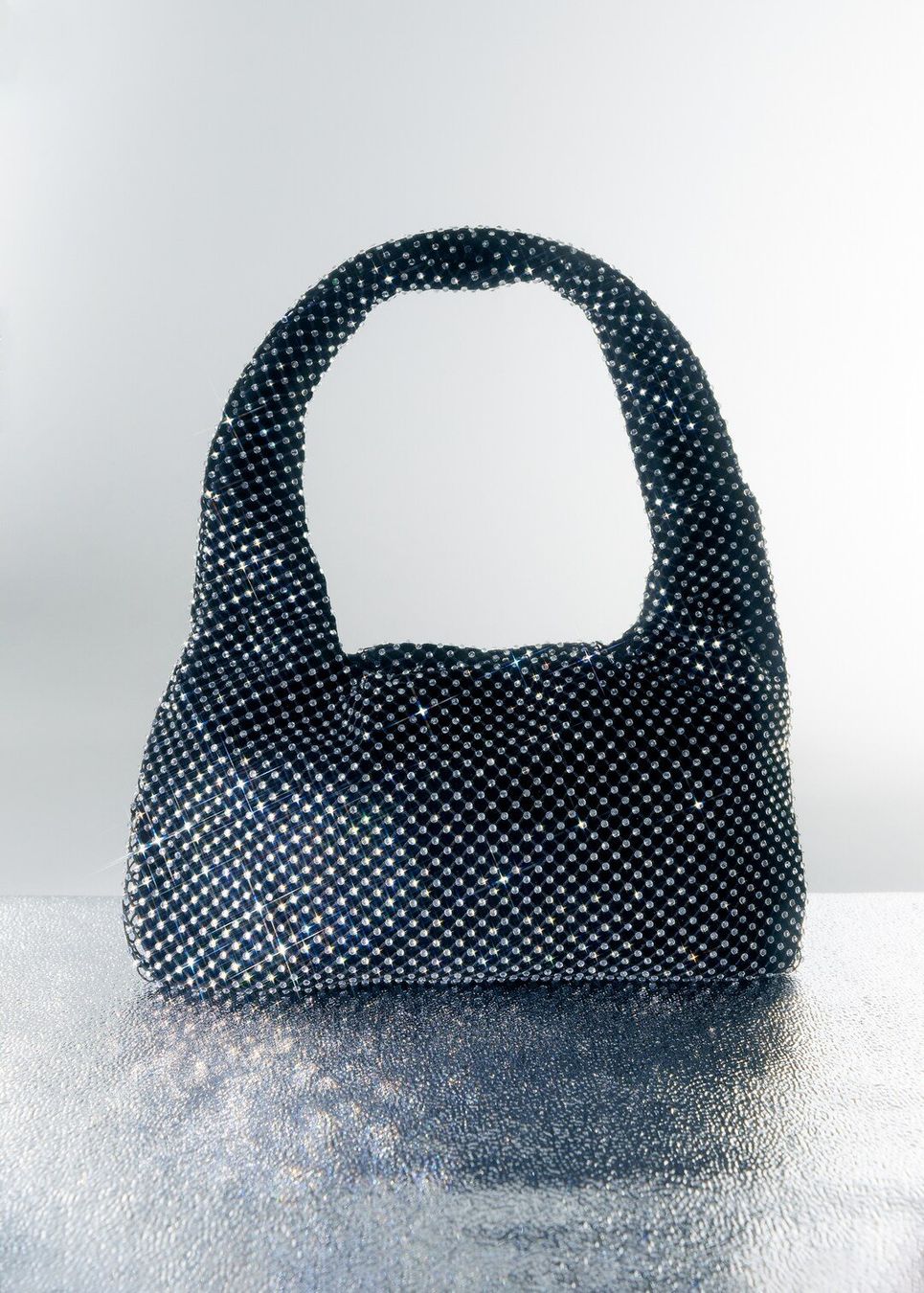Mango Borse da donna: Mango Glamouröse Partytasche mit Strass schwarz – Usato da Erlinsbach SO venduto da ULIKH 6