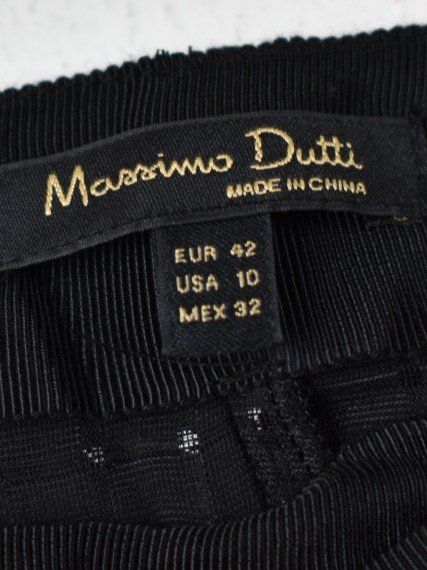 Massimo Dutti Hosen: Massimo Dutti Samthose, Gr.42, schwarz mit Steinchen – Neu (gemäss Beschreibung) aus Nürensdorf von 2ND_STORY 3