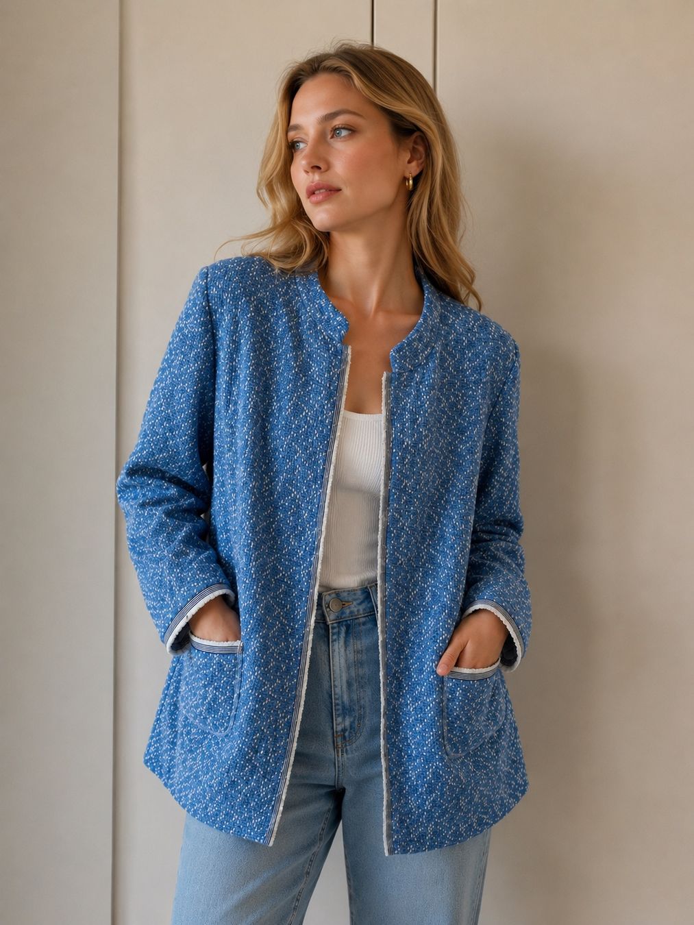 Gerry Weber Jacken: Gerry Weber Bouclé Jacke, Top Zustand – Neu (gemäss Beschreibung) aus Luzern von Sommer_26