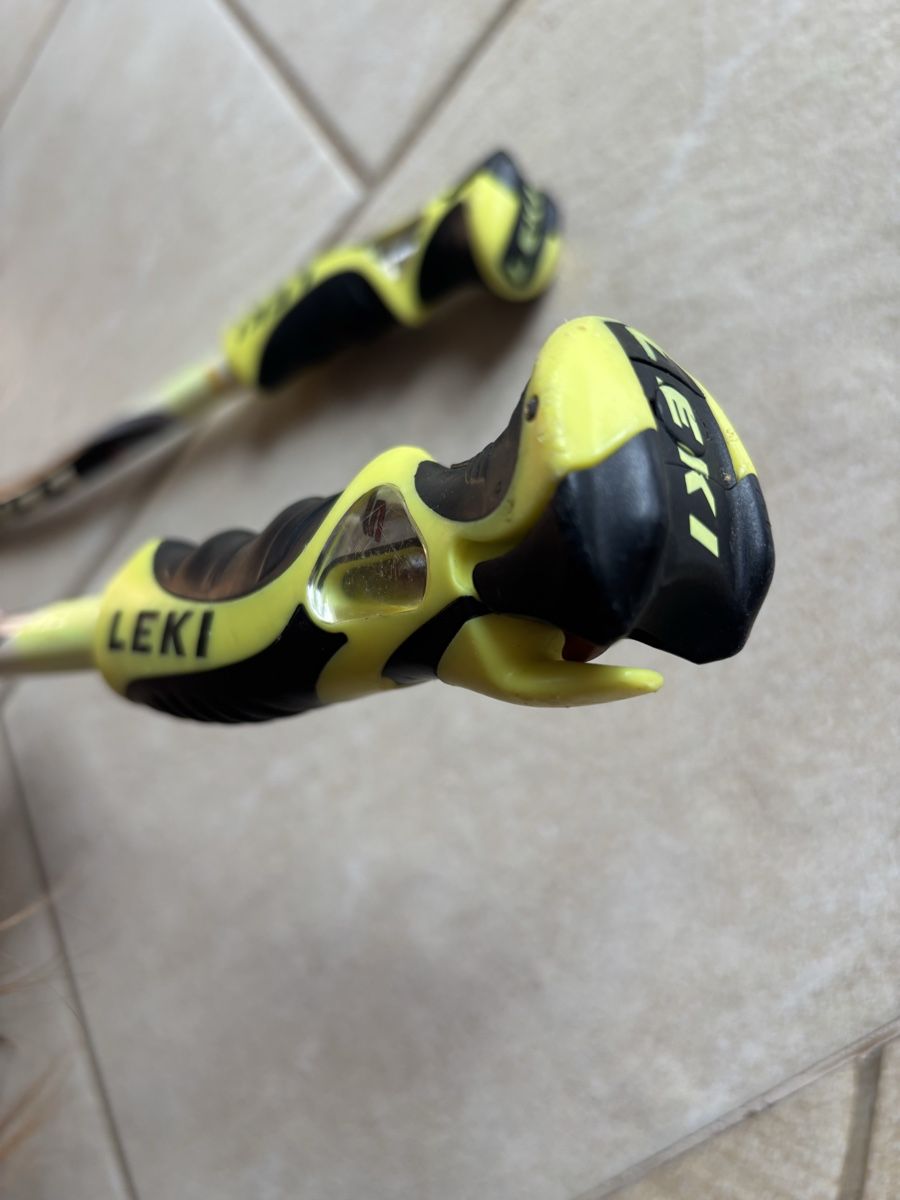 Leki Bastoncini da sci: LEKI bâtons de Ski Worldcup light Trigger S courbés - 90 cm – Usato da Ogens venduto da ced_qn5v 4