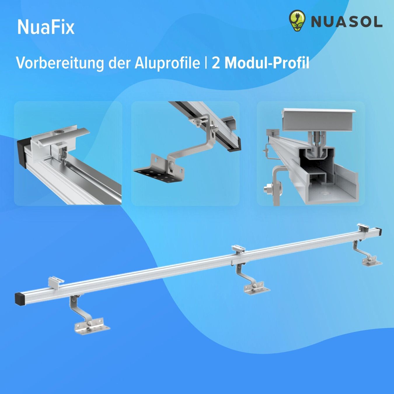 Dispositivi a energia solare: NuaSol Solarpanel Halterung 2er Set – Nuovo e nell'imballaggio originale da Bottighofen venduto da zaap 6