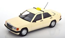 MERCEDES 190 W201 TAXI 1993 ELFENBEIN 1:18 TRIPLE9