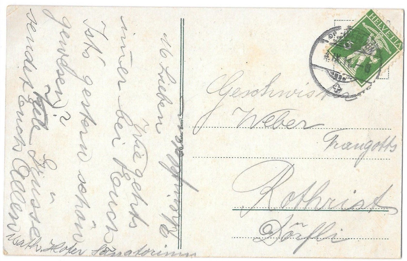 Cartoline postali: Rheinfelden Sanatorium – Usato da Olten venduto da clotaldi 1