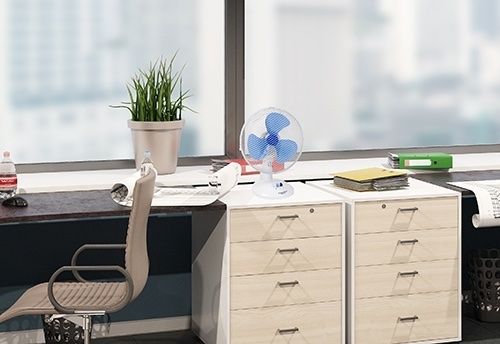 Ventilatori: Ventilator Tischventilator ø 35 cm weiss – Nuovo e nell'imballaggio originale da Schaffhausen venduto da Spezialist 4