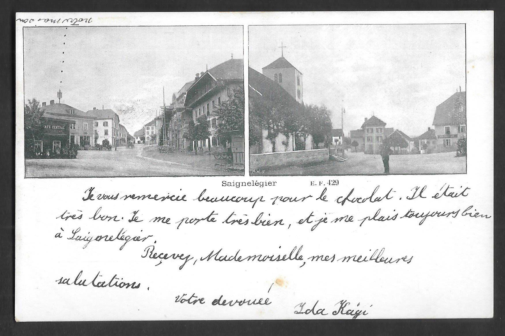 Cartoline postali: Saignelégier zwei Bilder – Usato da Olten venduto da clotaldi