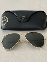 Ray-Ban Aviator Sunglasses - Gold Frame, Green Lens
