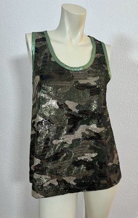 8PM Top, Glitzer Camouflage, Grösse S, für Party, Silvester