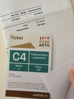 ISAF 2026 ARTH Ticket Tribünenplatz C4 Reihe 3 Platz 119