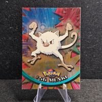 Pokemon Topps Holo Foil Blue 1. Edition/Print DE Menki