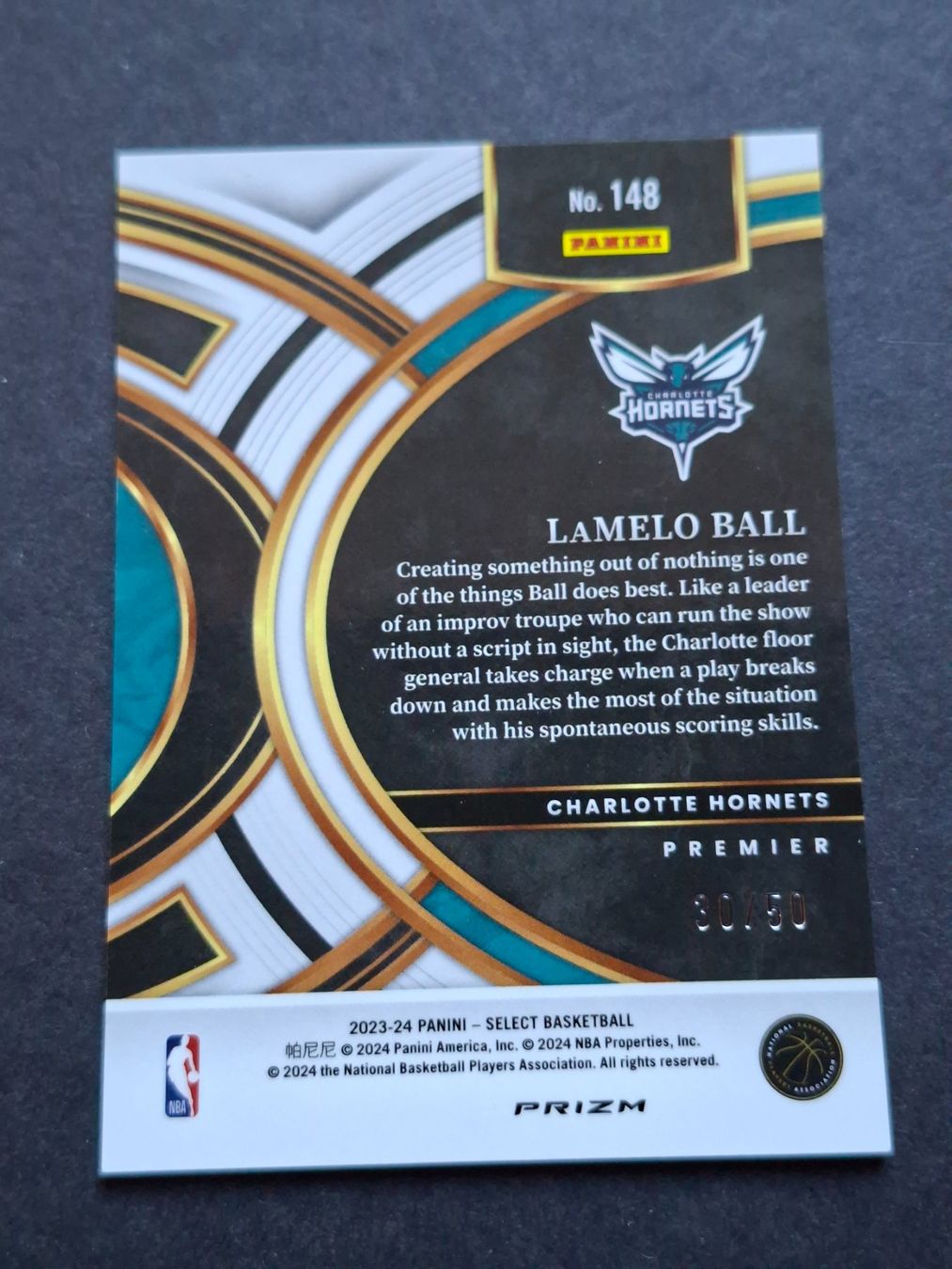 Nba Sammelbilder & Trading cards: Lamelo Ball /50 Green Wave Refractor Select 23-24 – Gebraucht aus Olten von koloboogie 1