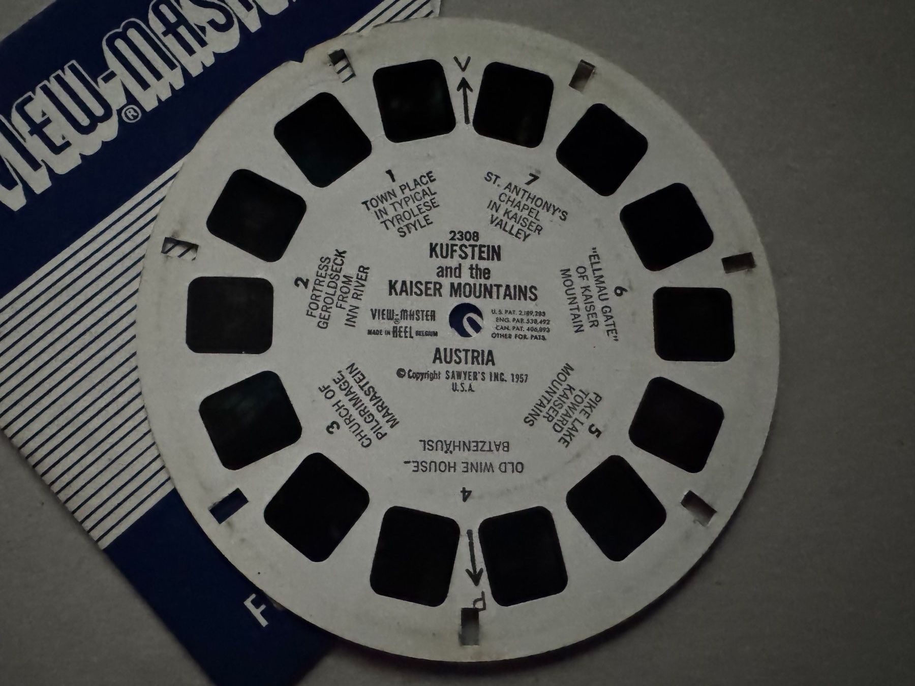 View-master Giocattoli: View-Master 3D: Nr. 2308 KUFSTEIN And The KAISER MOUNTAINS – Usato da Tegerfelden venduto da siebenmacky 2