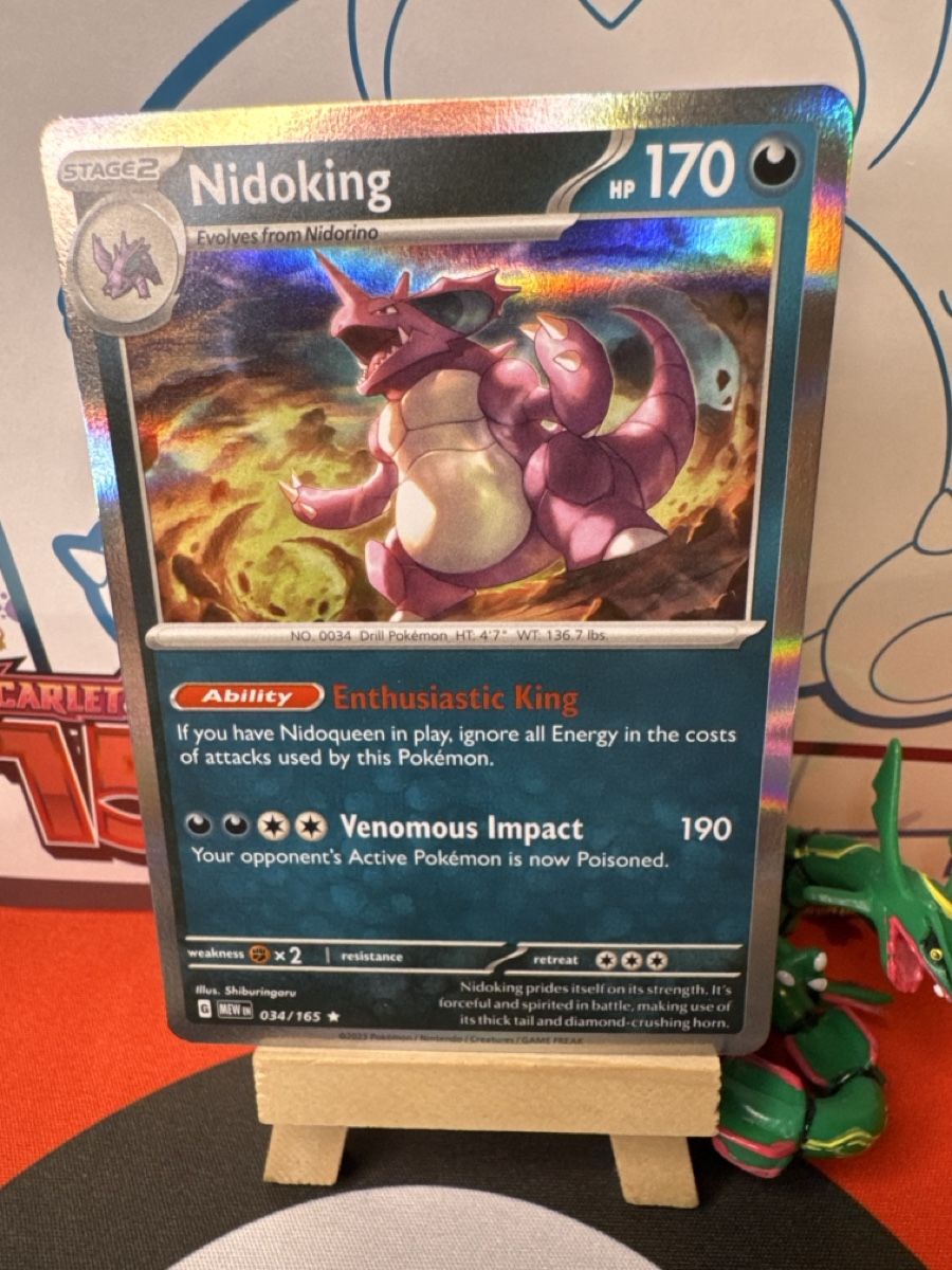 Pokémon Carte collezionabili: POKÉMON / Nidoking / 151 / Holo – Usato da Herzogenbuchsee venduto da TCG-High-Quality 1
