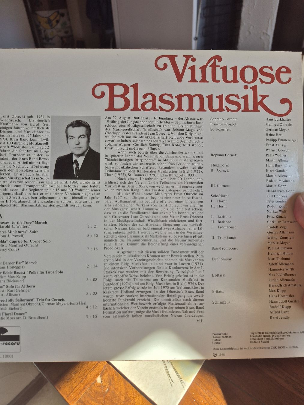 Dischi in vinile: Virtuose Blasmusik Schallplatte Musikgesellschaft Wledisbach – Usato da Grandval venduto da JeroenK 1