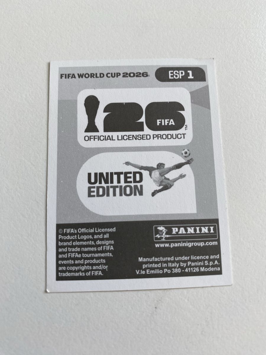 Panini Carte collezionabili: WM 2026 Sticker Panini Spanien Wappen – Usato da Rotkreuz venduto da Once0 1