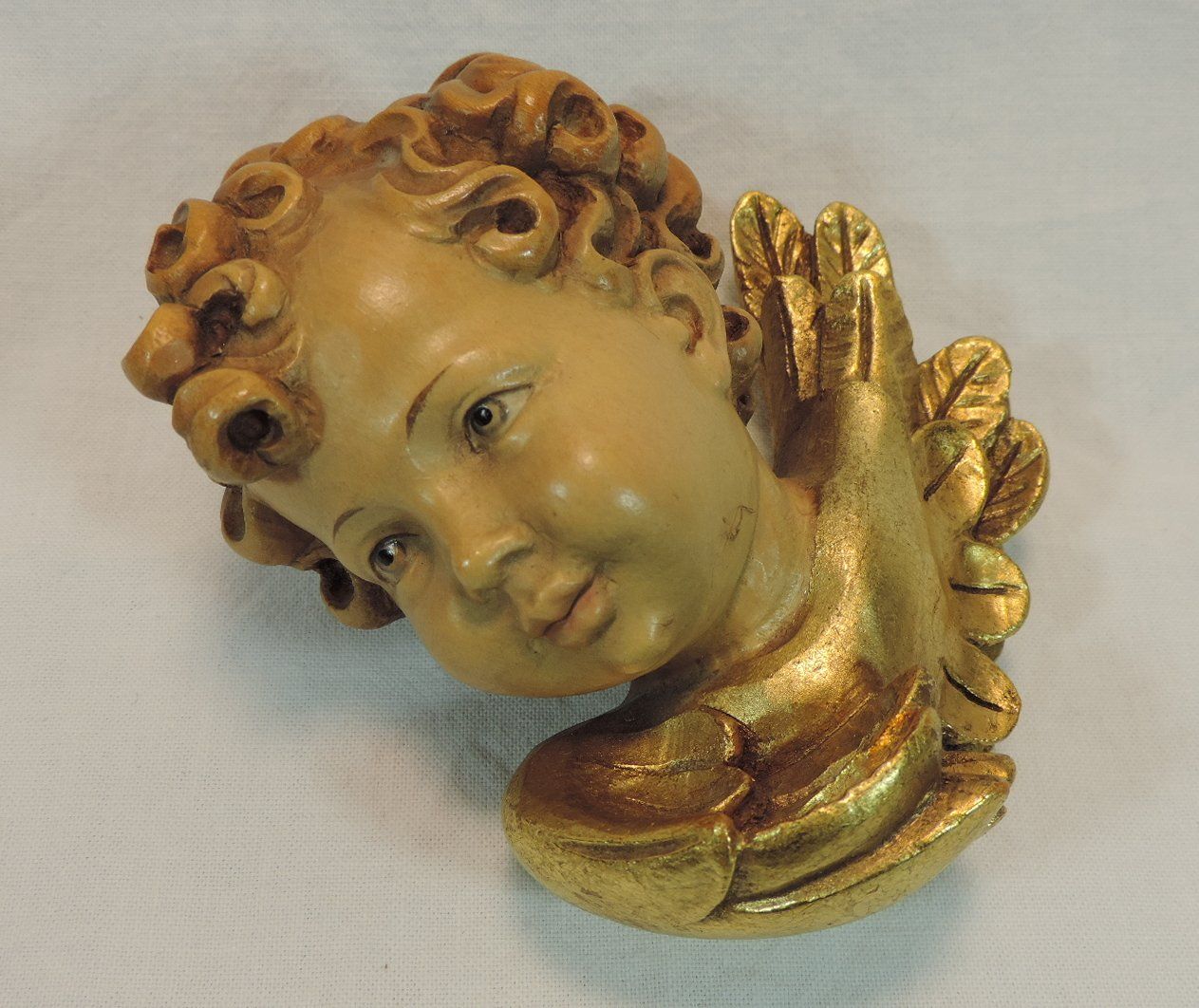 Sculture & Statue: Putte Wandrelief, handgeschnitzt, vergoldet – Usato da Duggingen venduto da doogbua 1