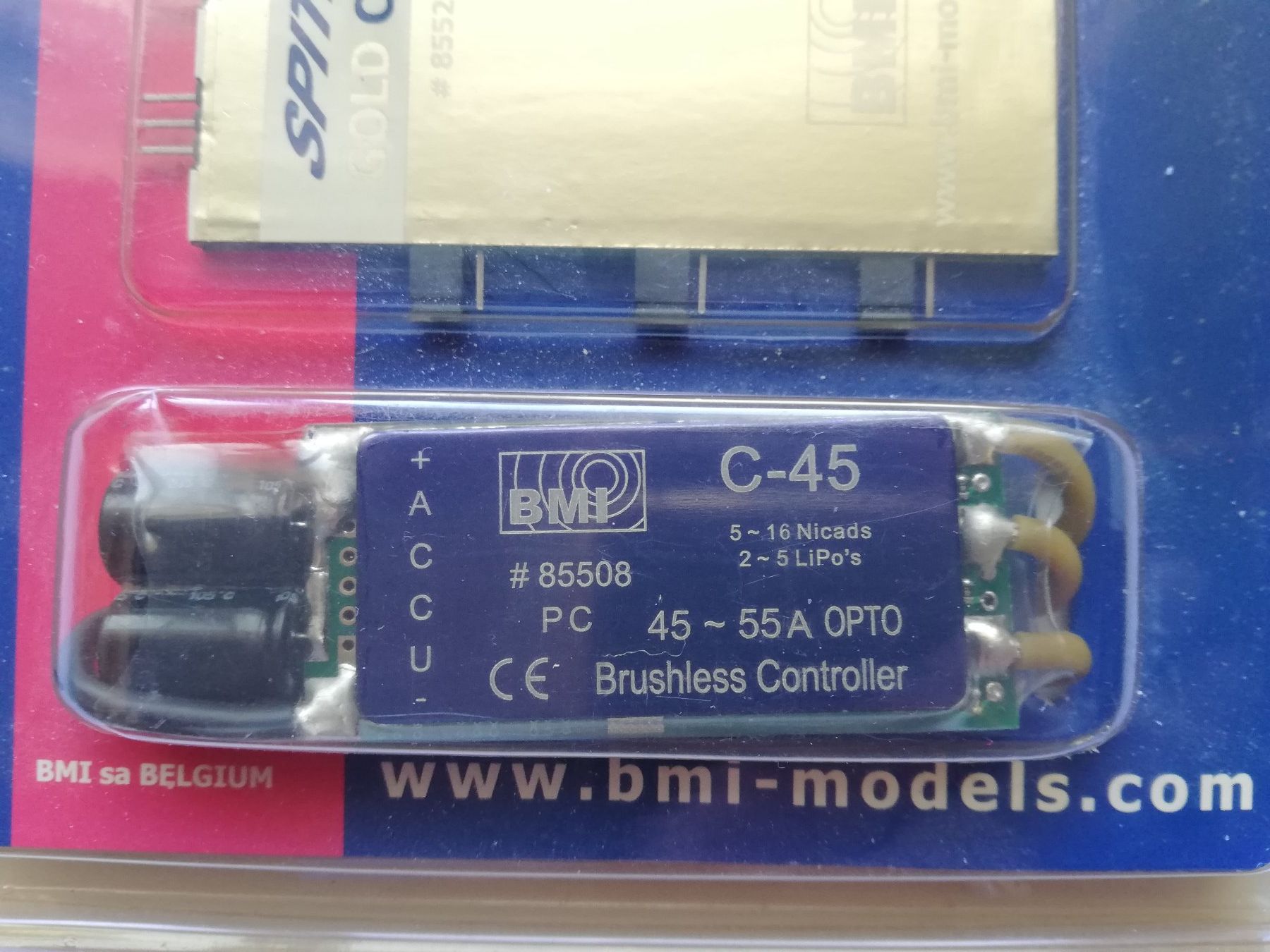 Modellismo RC: BMI Spitz Brushless-Regler C-45 OPTO inkl. Programmierkarte – Nuovo e nell'imballaggio originale da Flüh venduto da AMS-Modellbau 1