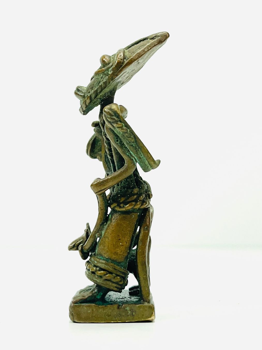 Figuren: Afrikanische Messing/Bronze Figur mit Hund – Gebraucht aus Zürich von Arche_Brockenhaus 5