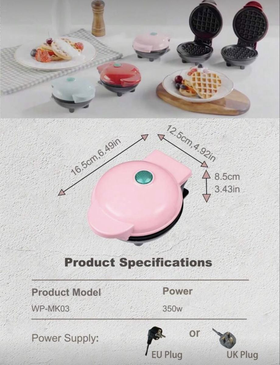 Küchengeräte: Mini Waffel Maker – Neu und originalverpackt aus Emmenbrücke von ShopDirect 2
