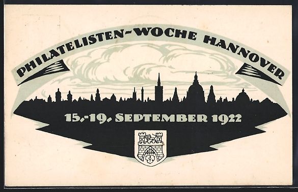 Cancelleria postale: Hannover, Philatelisten-Woche 1922, Stad – Usato da Berlin venduto da bartko-reher